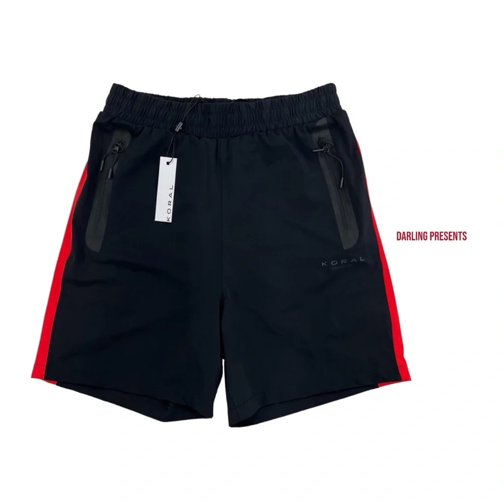 Koral Statement Neal Shorts Men Color Black & Red Size S